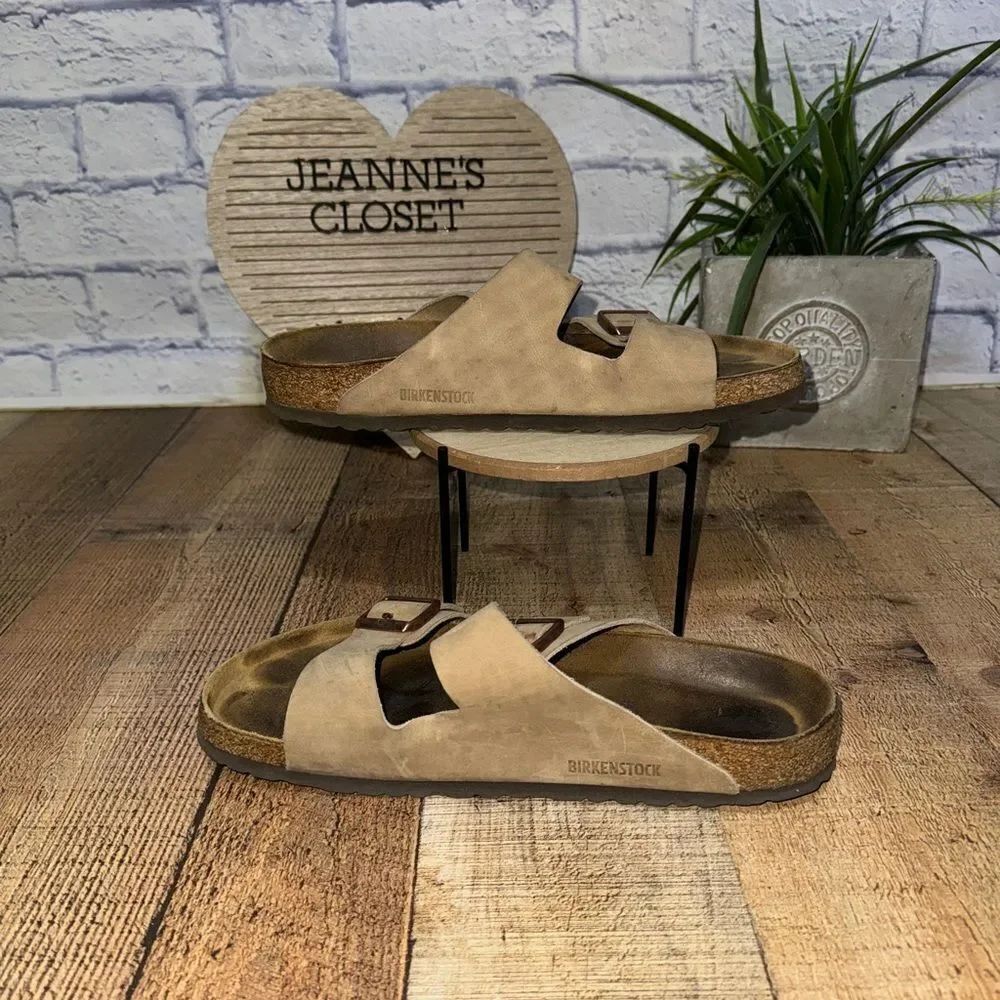 Birkenstock Classic Arizona Soft Footbed tobacco oiled Leather Sandals 44 M 11